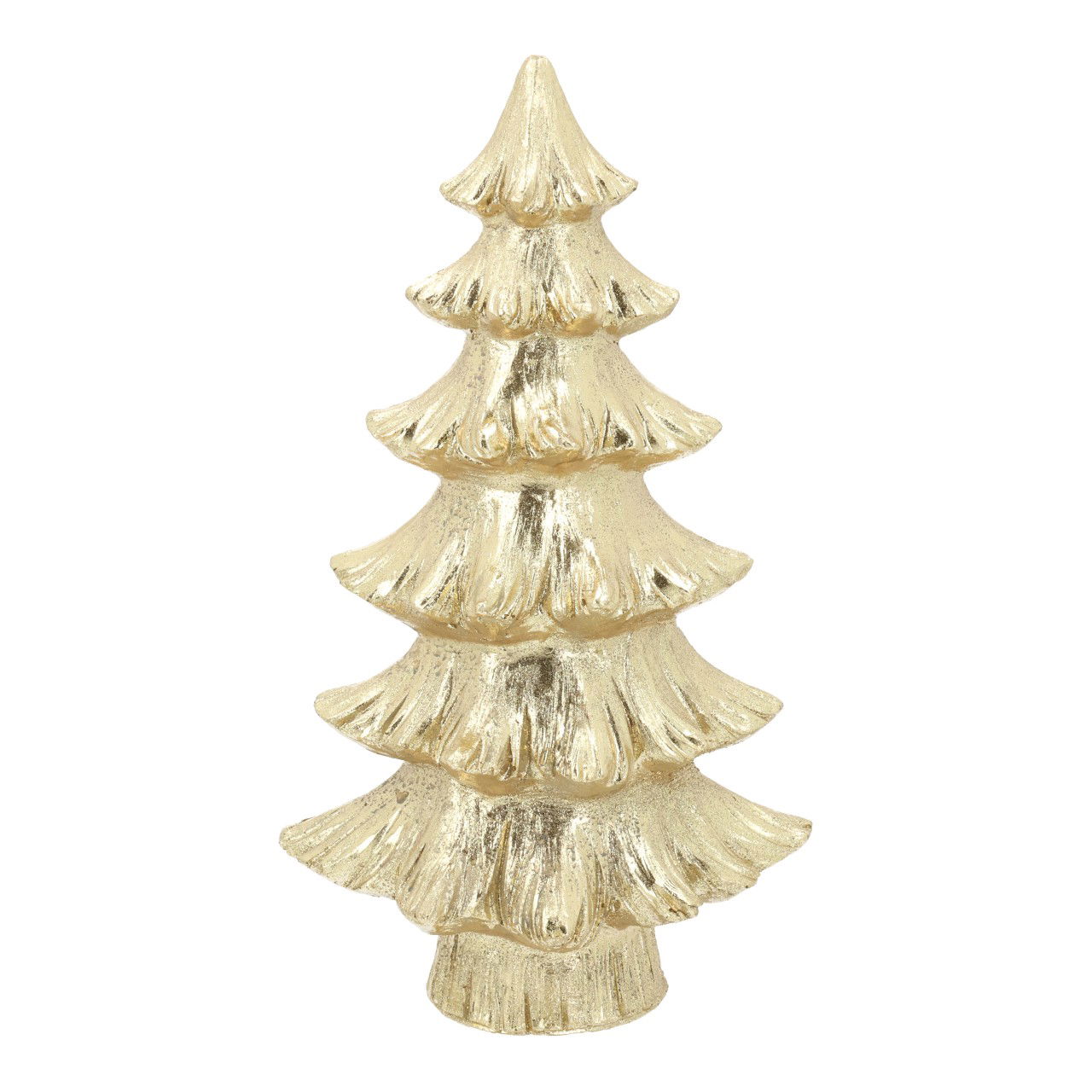 Tannenbaum aus Poly Gold (B/H/T) 19x35x13cm Puppe, Spielzeug
