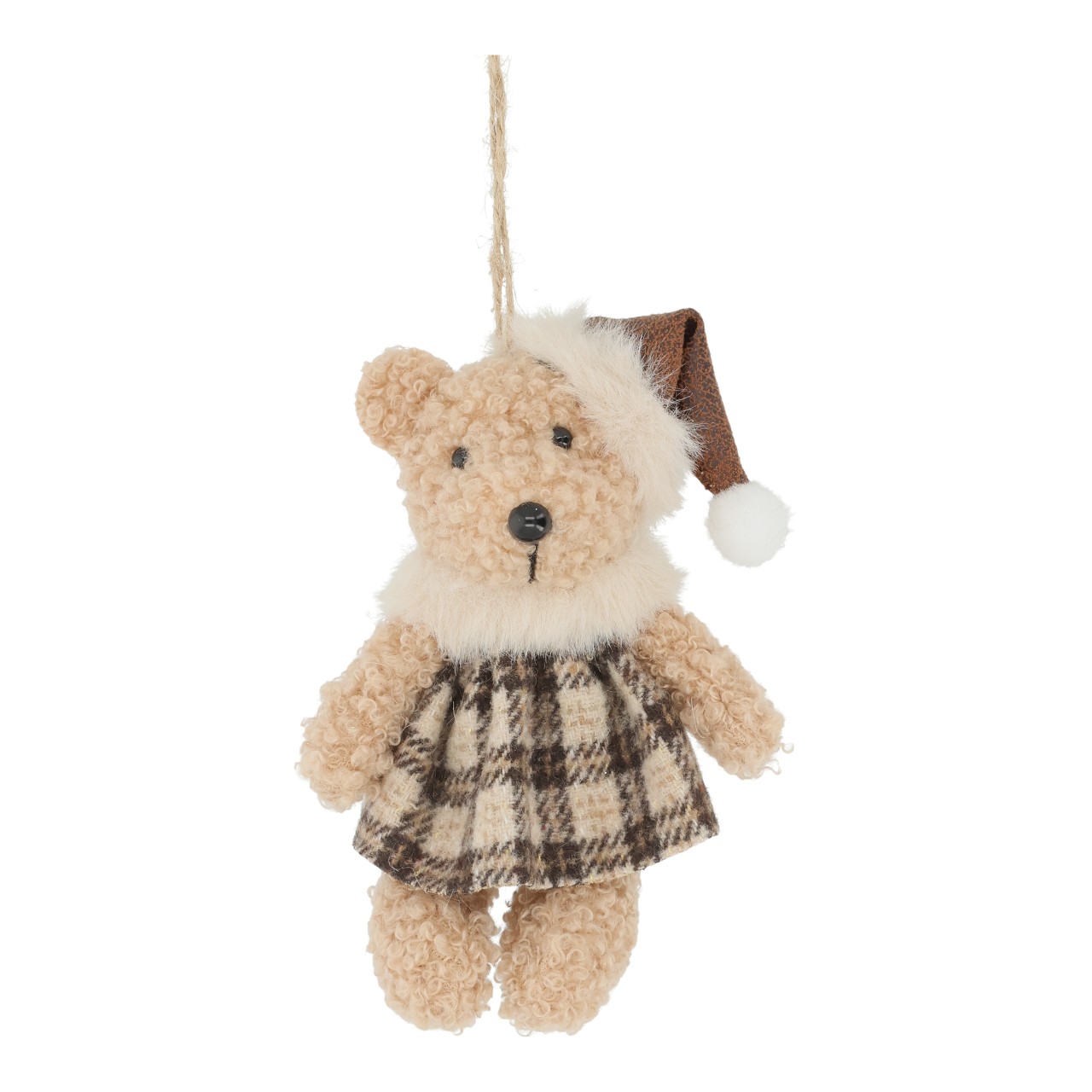 Hänger Bär aus Textil Braun (B/H/T) 8x13x4cm Spielzeug, Teddybär, Plüsch