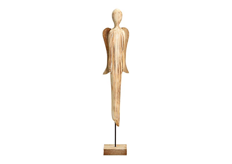 Stand angel made of natural wood (W/H/D) 8x46x5cm