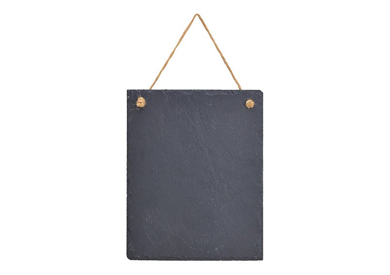 Hanging board made of black slate (w / h) 20x25cm