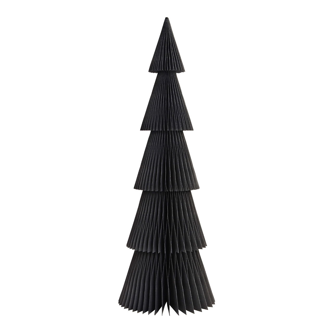 Honeycomb Christmas tree stand made of paper/cardboard black (W/H/D) 20x60x20cm