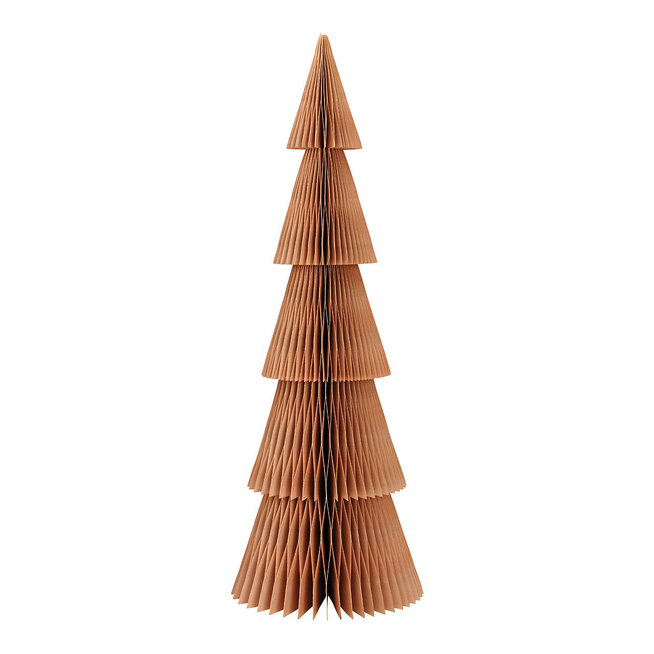 Aufsteller Tannenbaum Honeycomb aus Papier/Pappe beige (B/H/T) 20x60x20cm