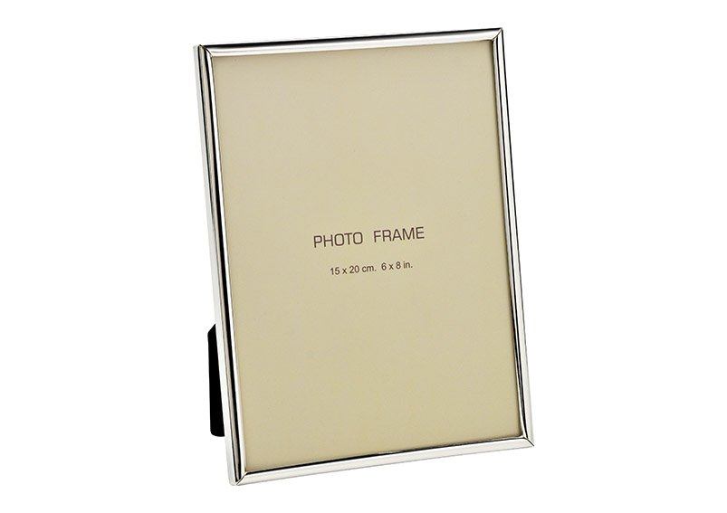 Photo frame silver plated for 15x20cm photos metal (W/H/D) 20x25x1cm