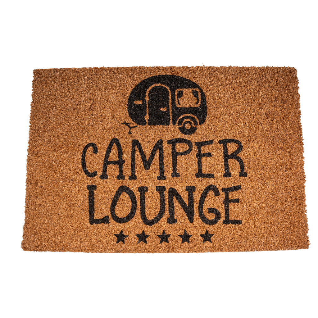Camper Lounge deurmat, 60% kokos & 40% PVC, 40x60x1,5 cm, 1 stuk, bruin Matte, Fußmatte