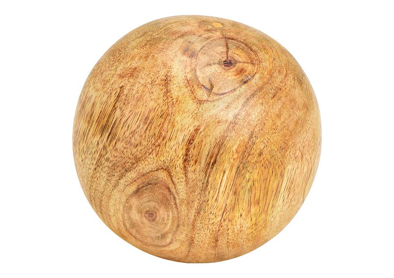 Wapenstilstand Kust evenaar Mango houten bol bruin Ø10cm | 10032481