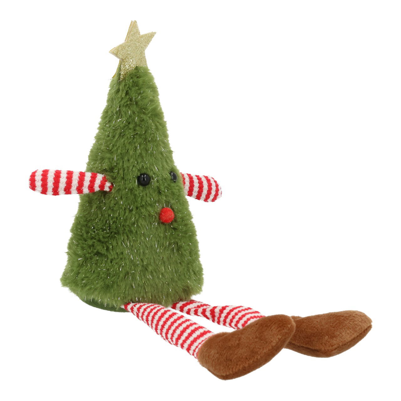 Sapin de bordure en textile vert (L/H/P) 12x28x7cm Bekleidung, Hut