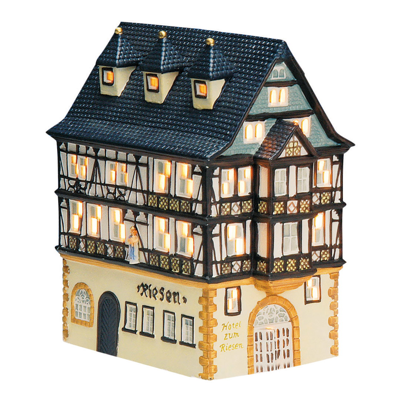 Wurm Lichthaus Hotel zum Miniaturhaus, Häuser-Ensemble, Viertel-Turm, Dachreiter, Hotel Zum Reisen