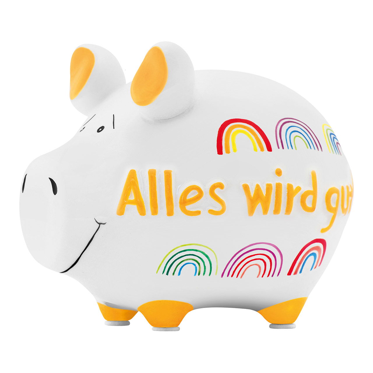 Money box KCG Alles wird gut ceramic colorful (W/H/D) 12x9x9cm