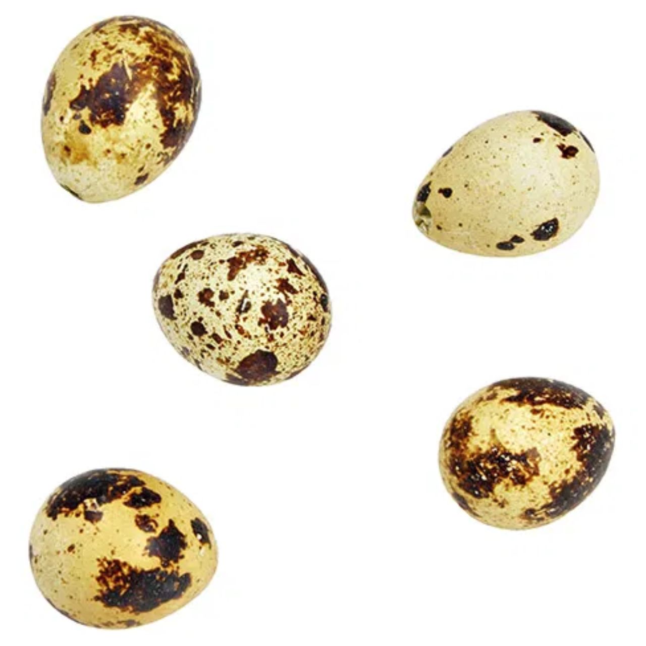 Ostereier Set 2x3x2cm, Nature Wachteleier 20-er Set, aus Naturmaterial natur (B/H/T) 14x3x12cm Eierbox, Quail eggs, Jumbo carton, Speckled eggs, Kartonverpackung