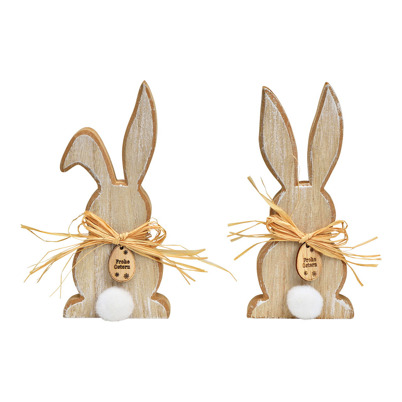 Bunny made of natural wood 2-fold, (W/H/D) 8x17x2cm Bunny made of natural wood 2-fold, (W/H/D) 8x17x2cm