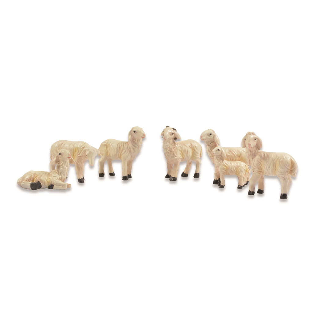 Schapen soort. Poly. 2-3 cm. 6 stuks/verpakking . @ Tier, Vieh, Säugetier, Schaf