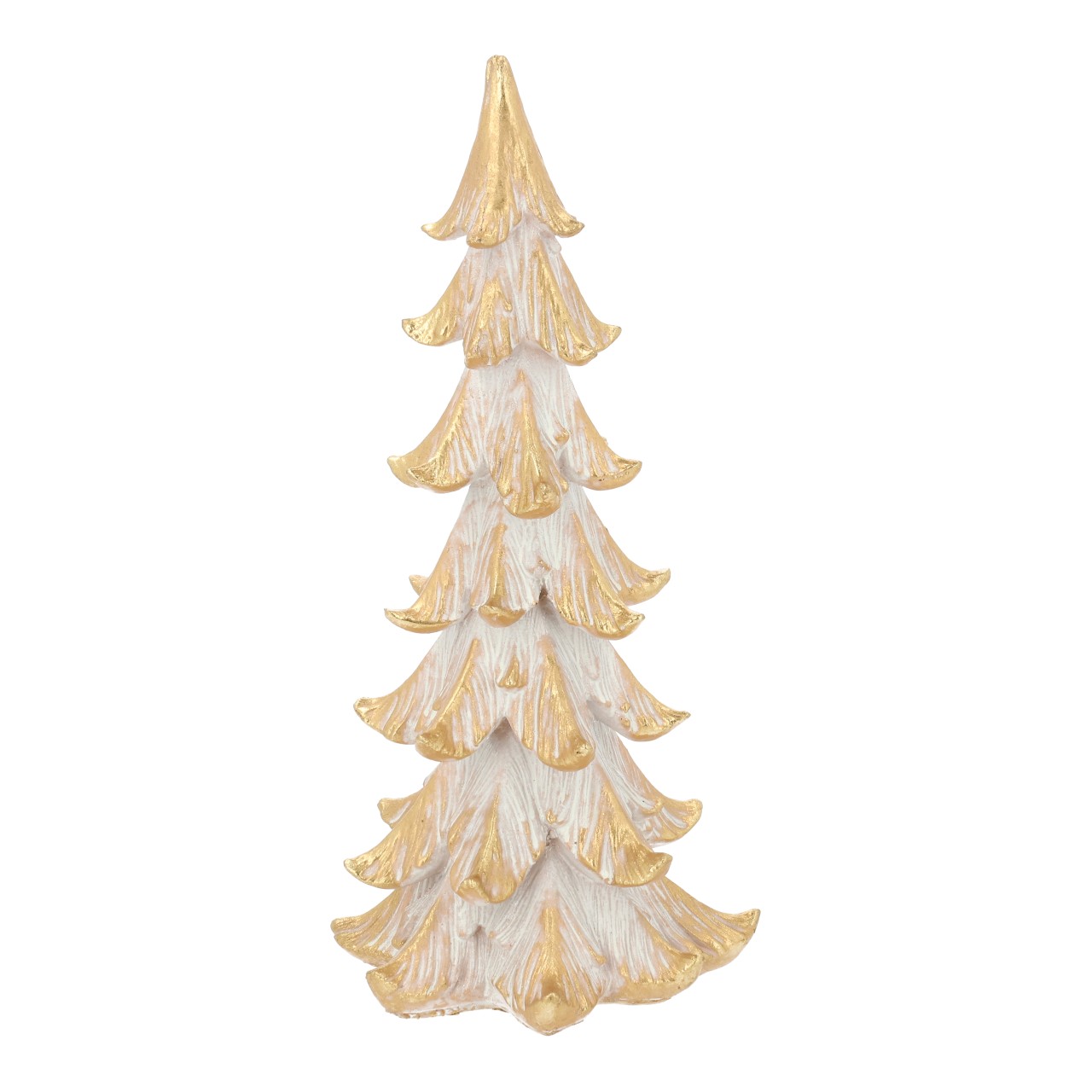 Tannenbaum aus Poly Gold (B/H/T) 14x31x14cm Erwachsener, Braut, Weiblich, Person, Frau