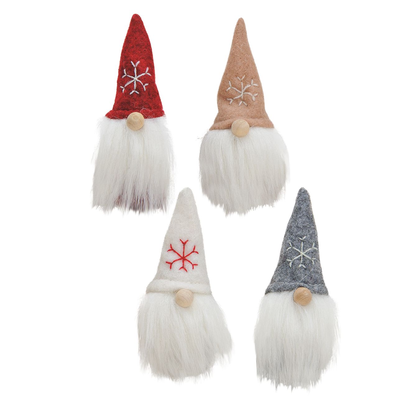 Folletto in feltro/plush, 4 assortiti (L/H/D) 4x10x4 cm Bekleidung, Hut, Strumpfwaren, Socke