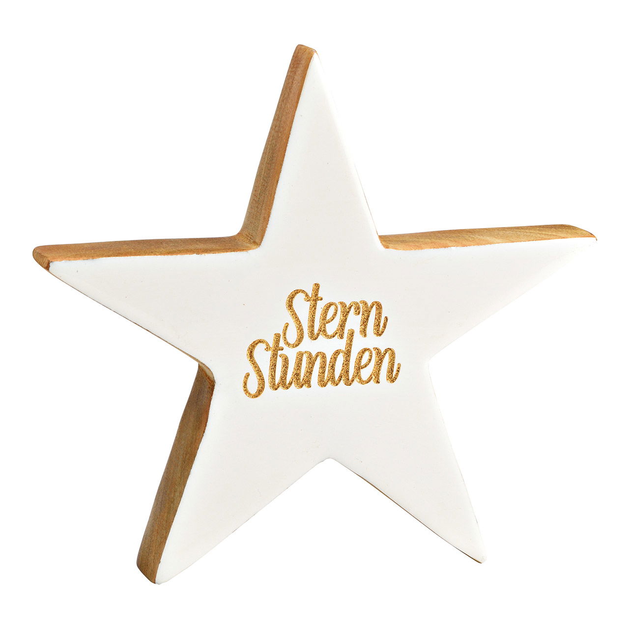 Star, Sternstunden made of mango wood white (W/H/D) 20x20x3cm