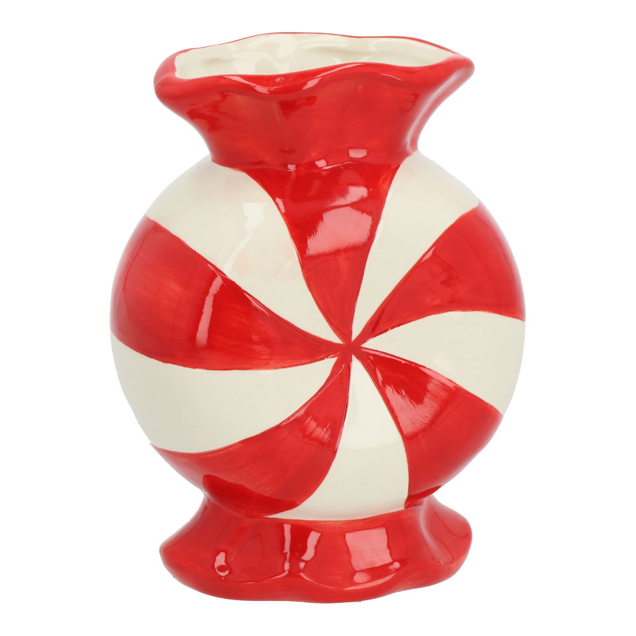 Vaso per caramelle in ceramica rossa (L/H/D) 11x15x8cm Krug, Töpferei, Vase, Ketschup, Kanne