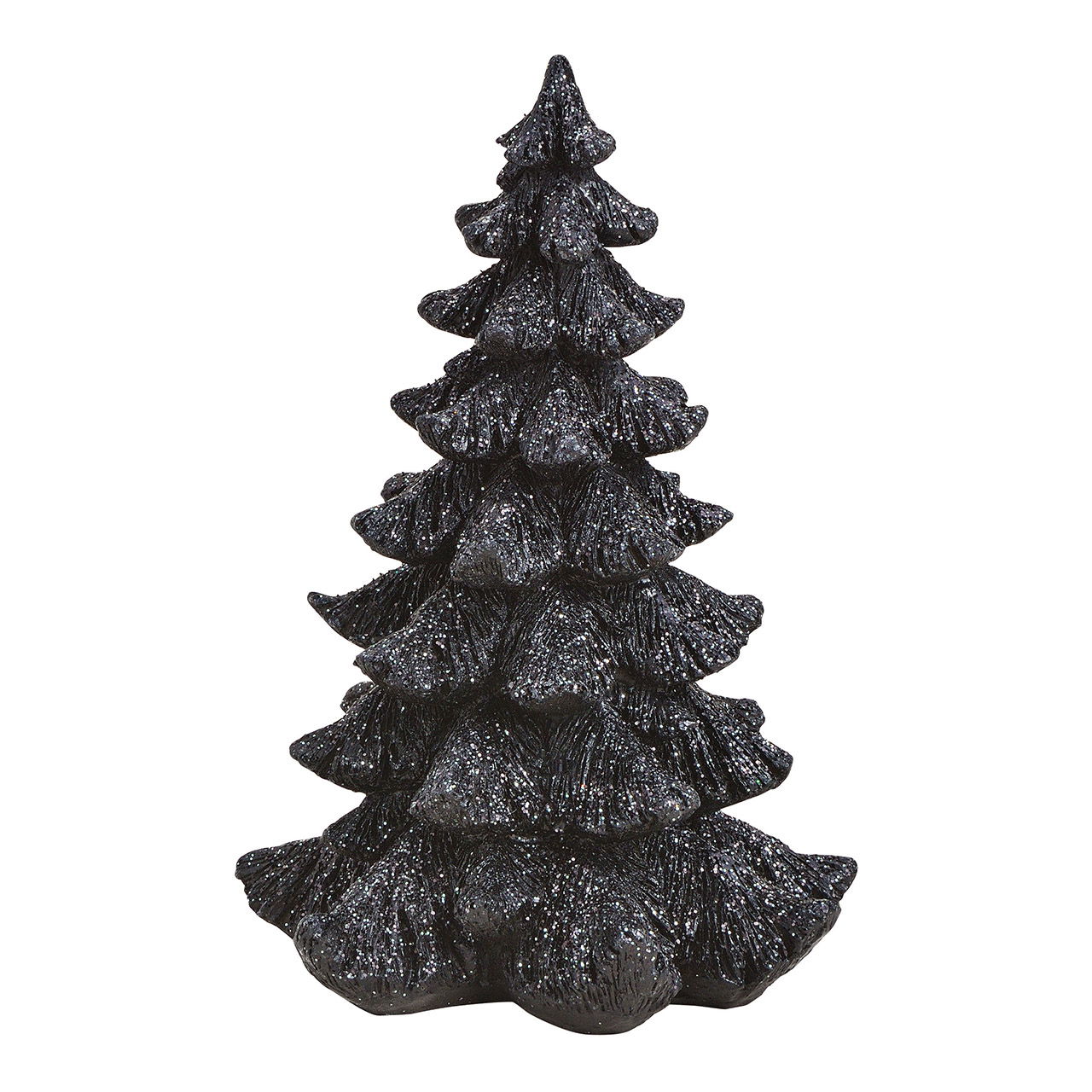 Albero di Natale in polietilene nero (L/H/D) 14x21x14cm Albero di Natale in polietilene nero (L/H/D) 14x21x14cm