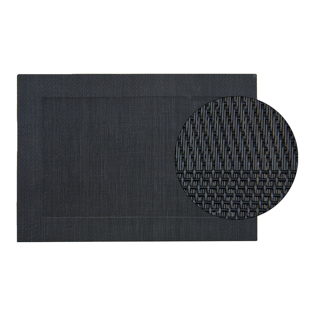 Set de table noir,fin, en plastique, L45 x H30 cm