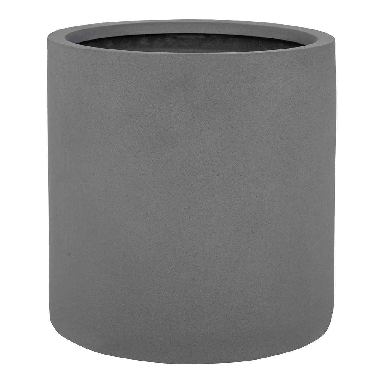 Fiberstone flower pot gray (W/H/D) 25x25x25cm