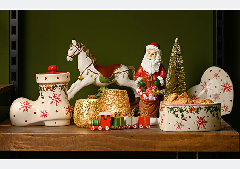 Schaukelpferd aus Poly Bunt (B/H/T) 20x19x5cm Erwachsener, Braut, Weiblich, Person, Frau