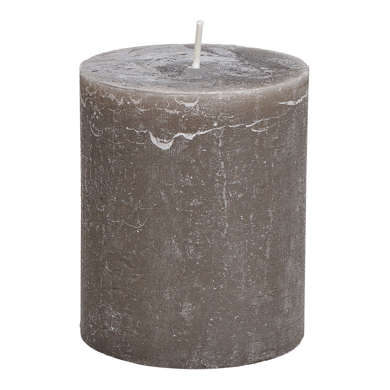 Kerze 10x12x10cm aus Wachs Taupe Kerze 10x12x10cm aus Wachs Taupe