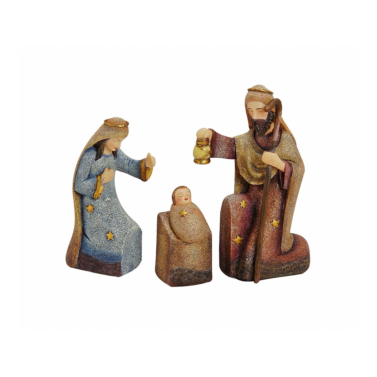 Krippen-Figuren-Set aus Poly, 3-teilig, 7-16 cm Krippen-Figuren-Set aus Poly, 3-teilig, 7-16 cm
