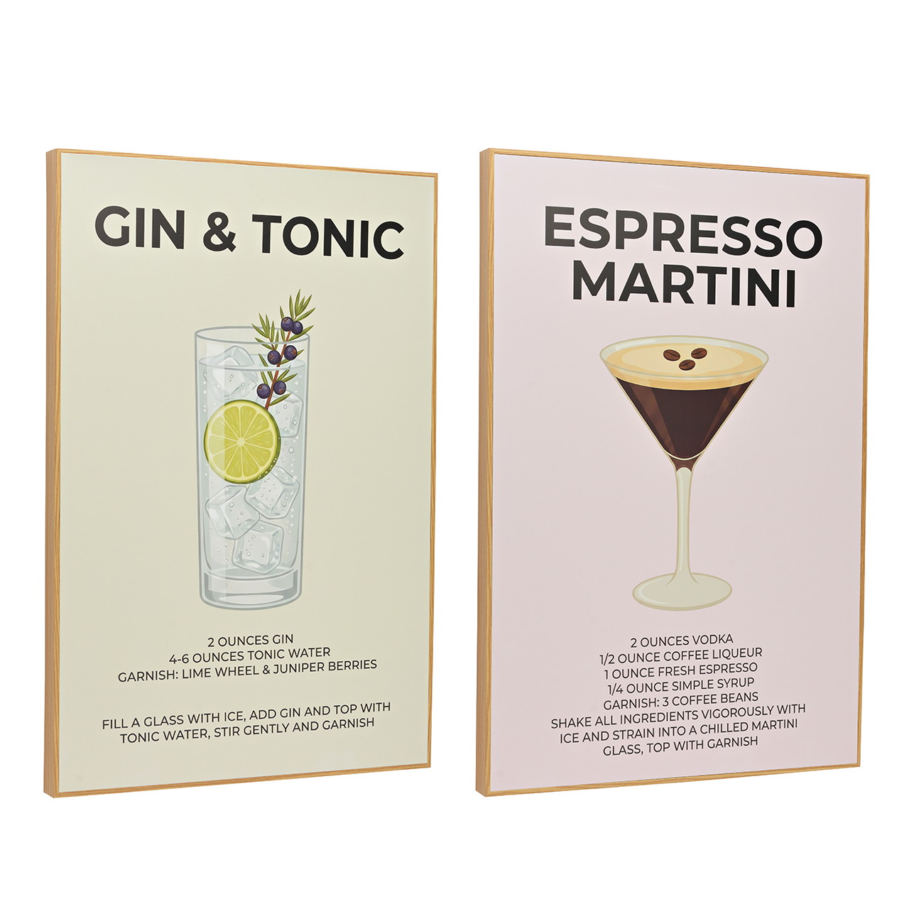poster, cocktail, gin, tonic, espresso martini