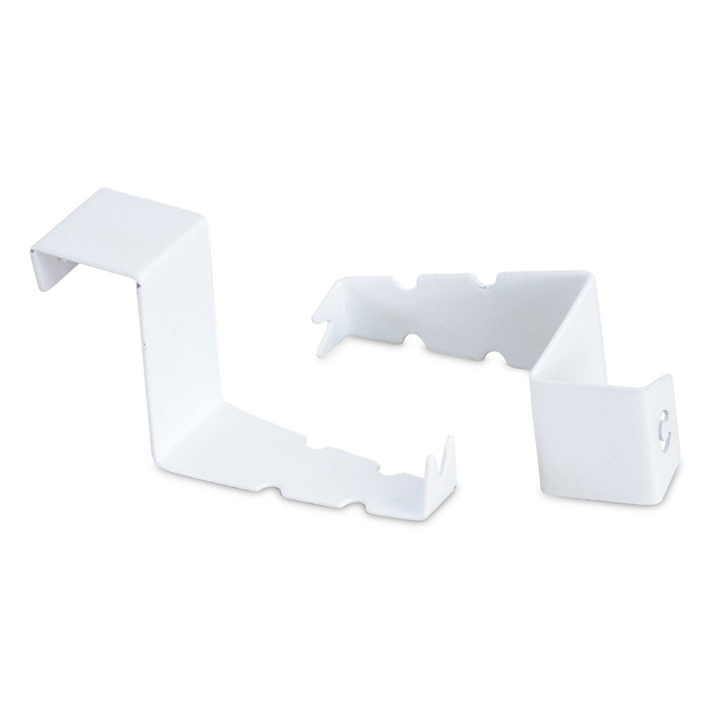 Ganci per la decorazione di finestre, metallo, 7,8x4,2x2,4cm, 1 pz./confezione, bianco, @