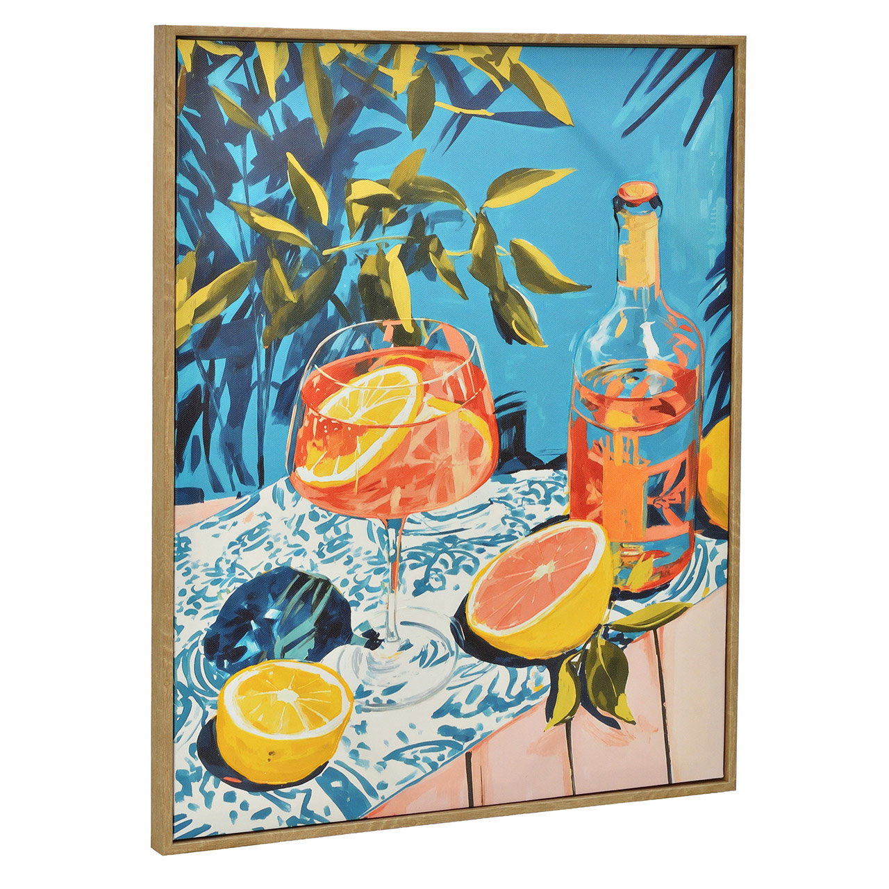 Bild, Wandbild, Fruchtcocktail, Glaswein, Korken