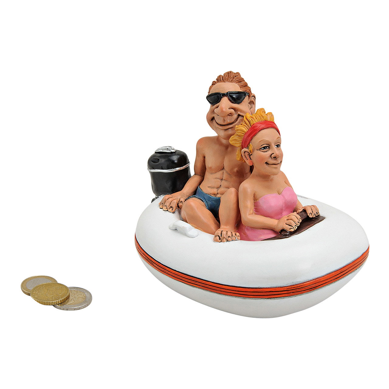 Poly inflatable money box, W16 x D11 x H12 cm Poly inflatable money box, W16 x D11 x H12 cm
