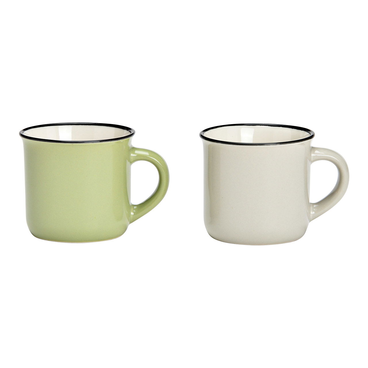 Tazza da espresso in porcellana verde a 2 pieghe, (L/H/D) 6x5x6cm 100ml