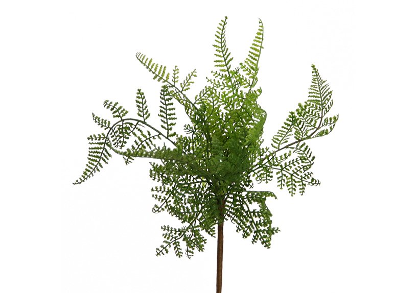 Artificial flowers fern bush 27 cm green
