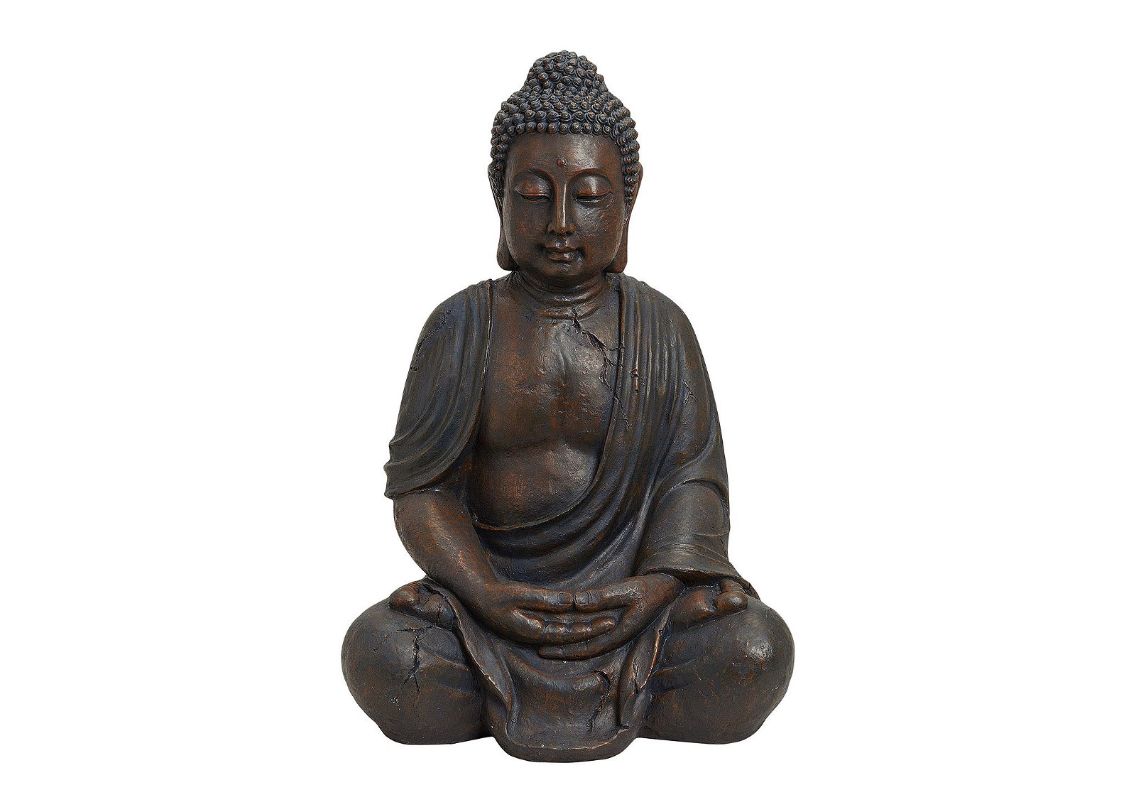Buddha in magnesia, L44 x P35 x H67 cm