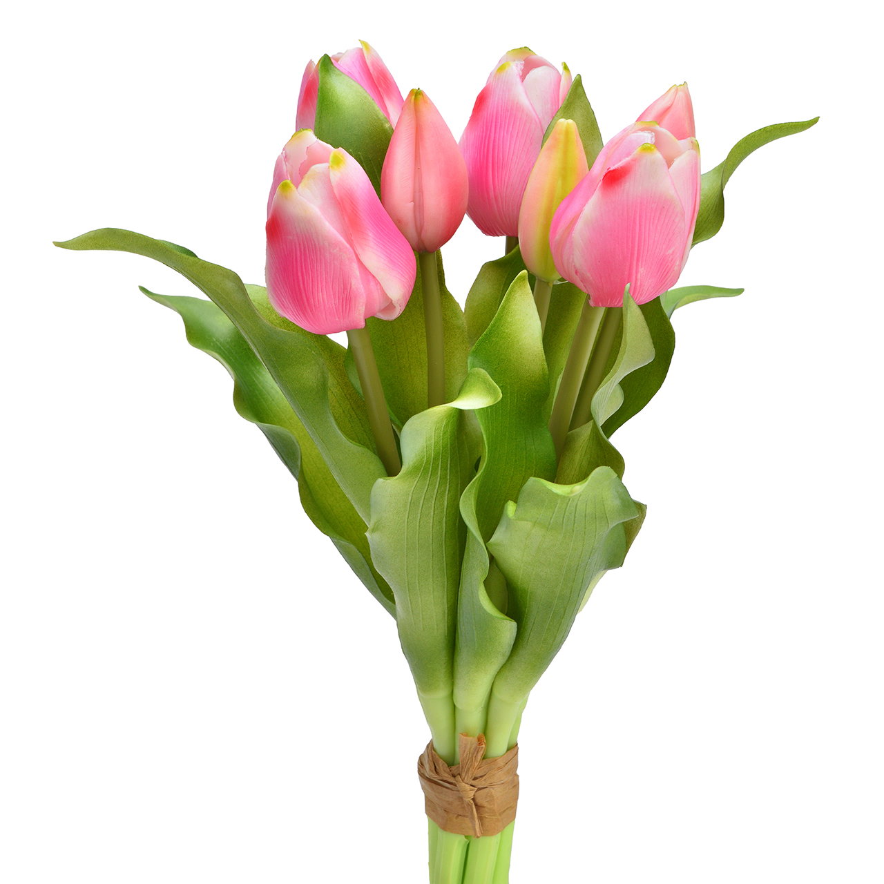 pink Tulpen, Tulpenstrauß, Blumenstrauß, rosa Blumen, grüne Stiele