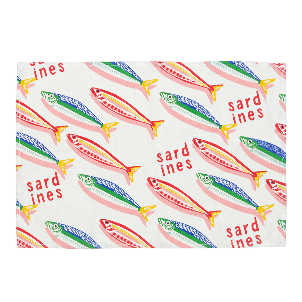 Tischset Sardinen aus Textil Bunt (B/H/T) 46x0,1x31cm
