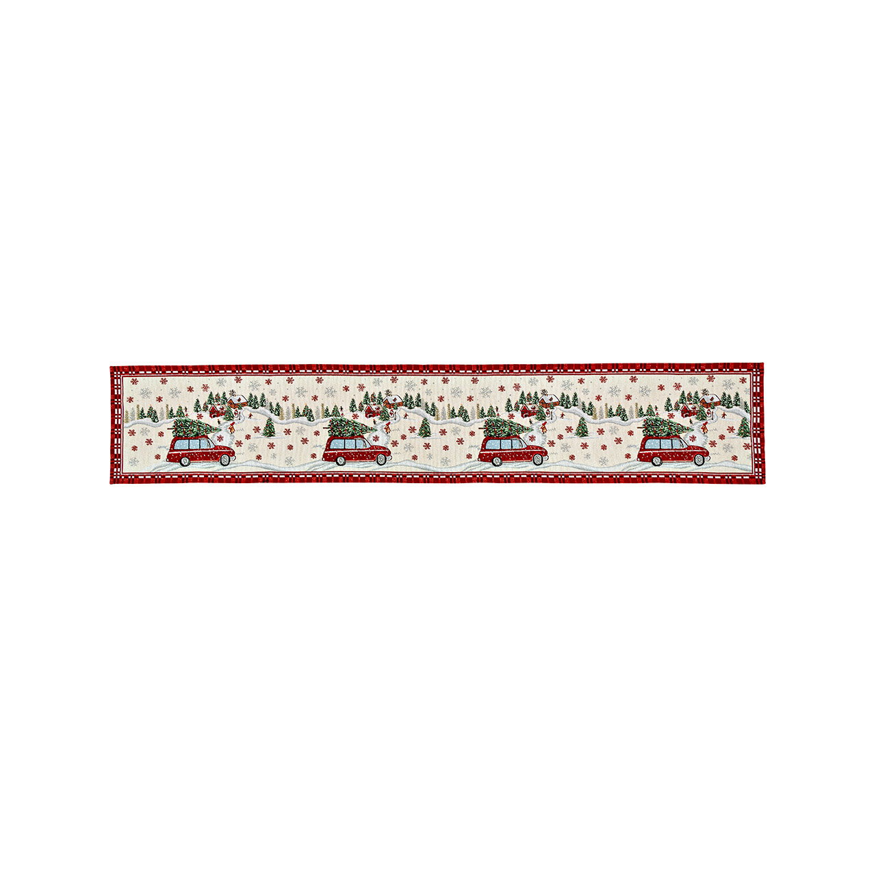 Weihnachtsband, Dekoband, Cars Muster, Winter Dekoration, Rotes Band