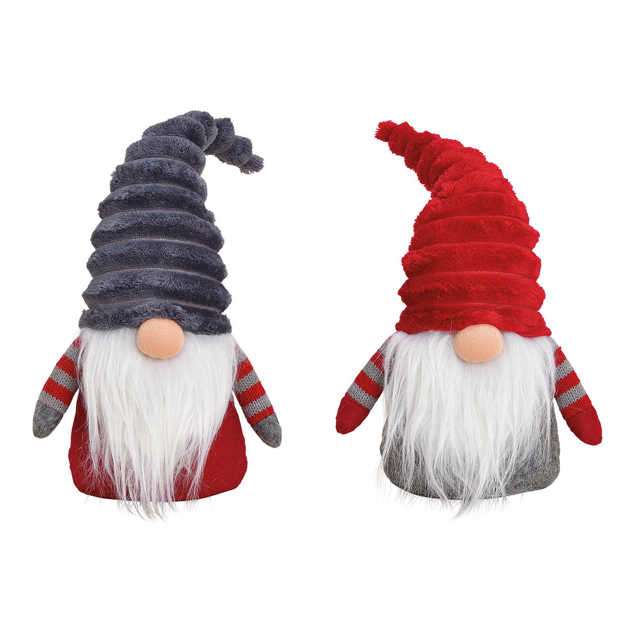 Wichtel aus Textil Rot, grau 2-fach, (B/H/T) 17x30x10cm Wichtel aus Textil Rot, grau 2-fach, (B/H/T) 17x30x10cm