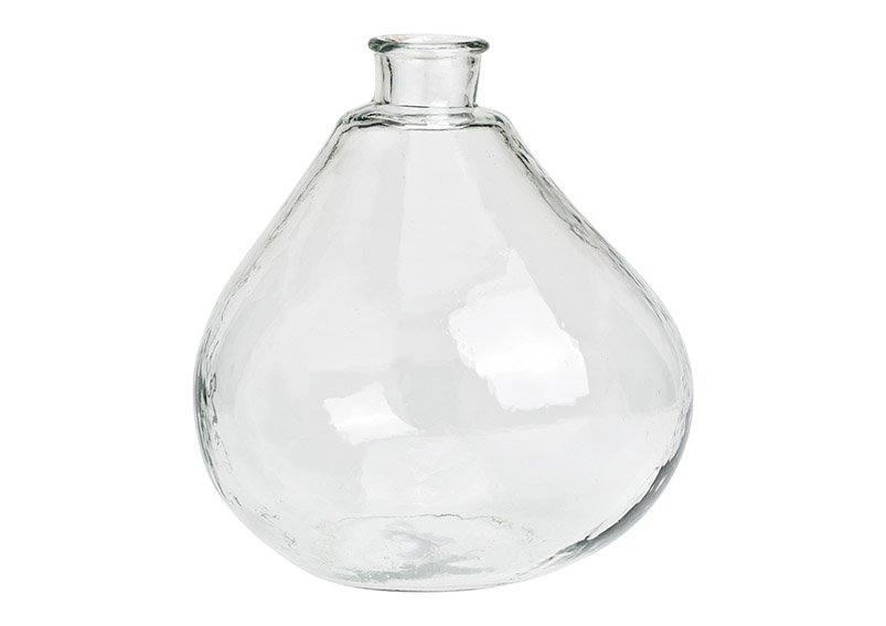 Transparant glazen vaas (w/h/d) 23x30x23cm