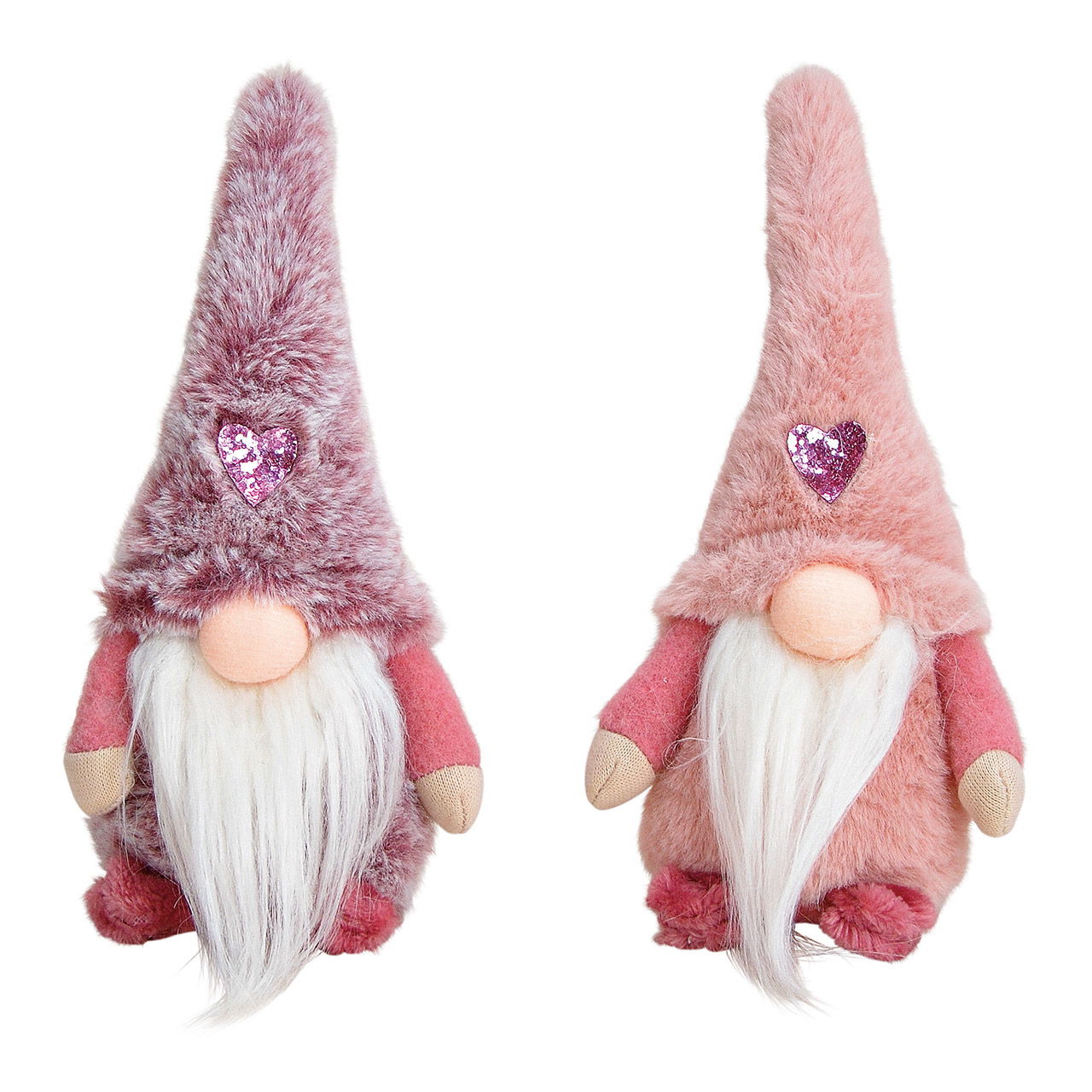 Wichtel aus Textil Pink/Rosa 2-fach, (B/H/T) 10x19x6cm Wichtel aus Textil Pink/Rosa 2-fach, (B/H/T) 10x19x6cm