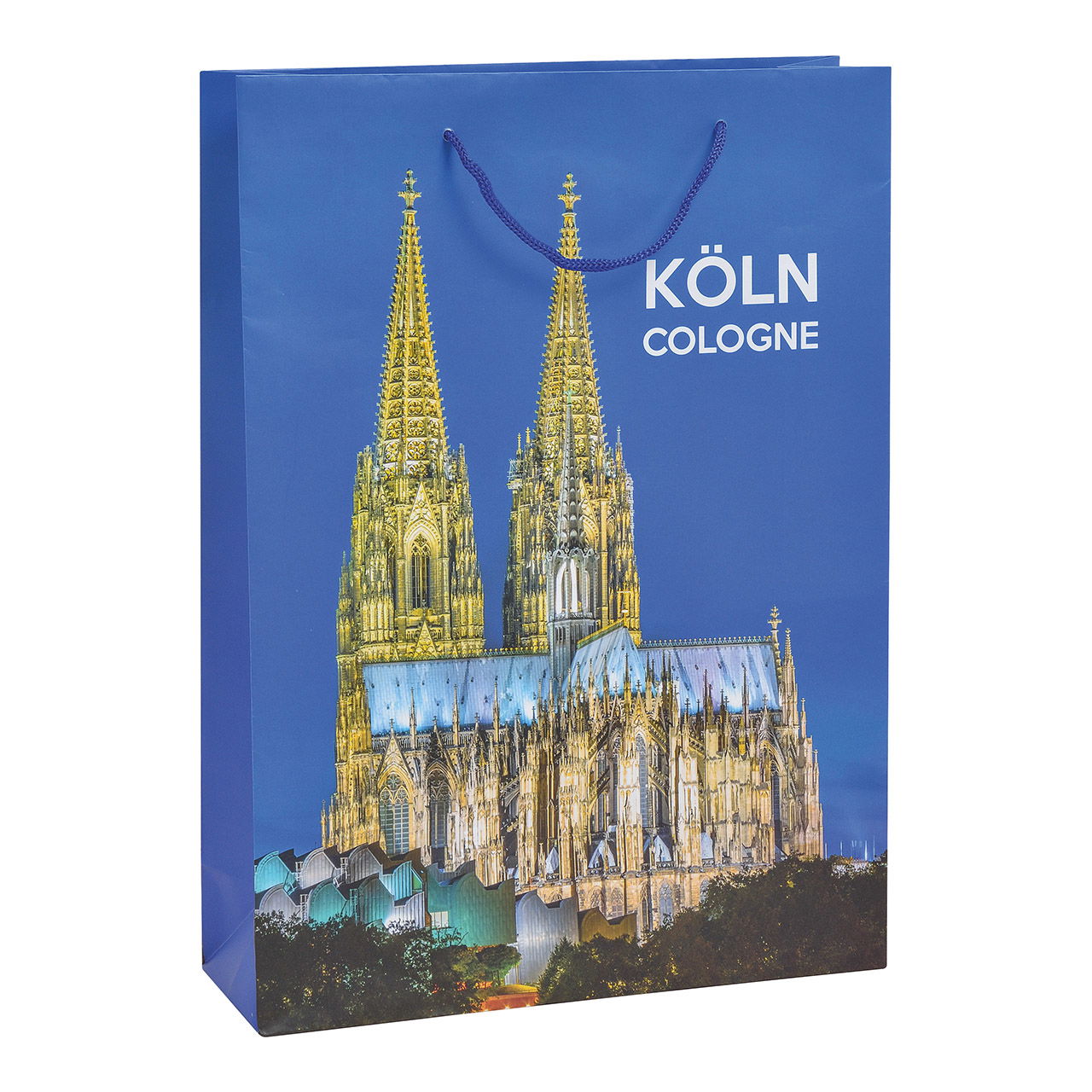 Geschenktüte Köln aus Papier/Pappe matt Bunt (B/H/T) 25x34x8cm