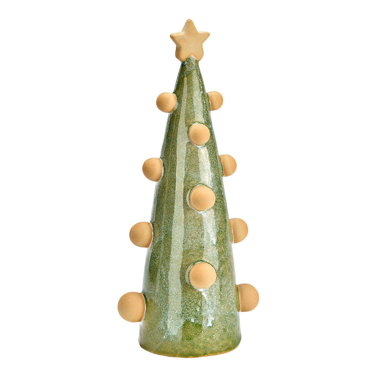 Ceramic Christmas tree, green (W/H/D) 13x30x11cm Ceramic Christmas tree, green (W/H/D) 13x30x11cm