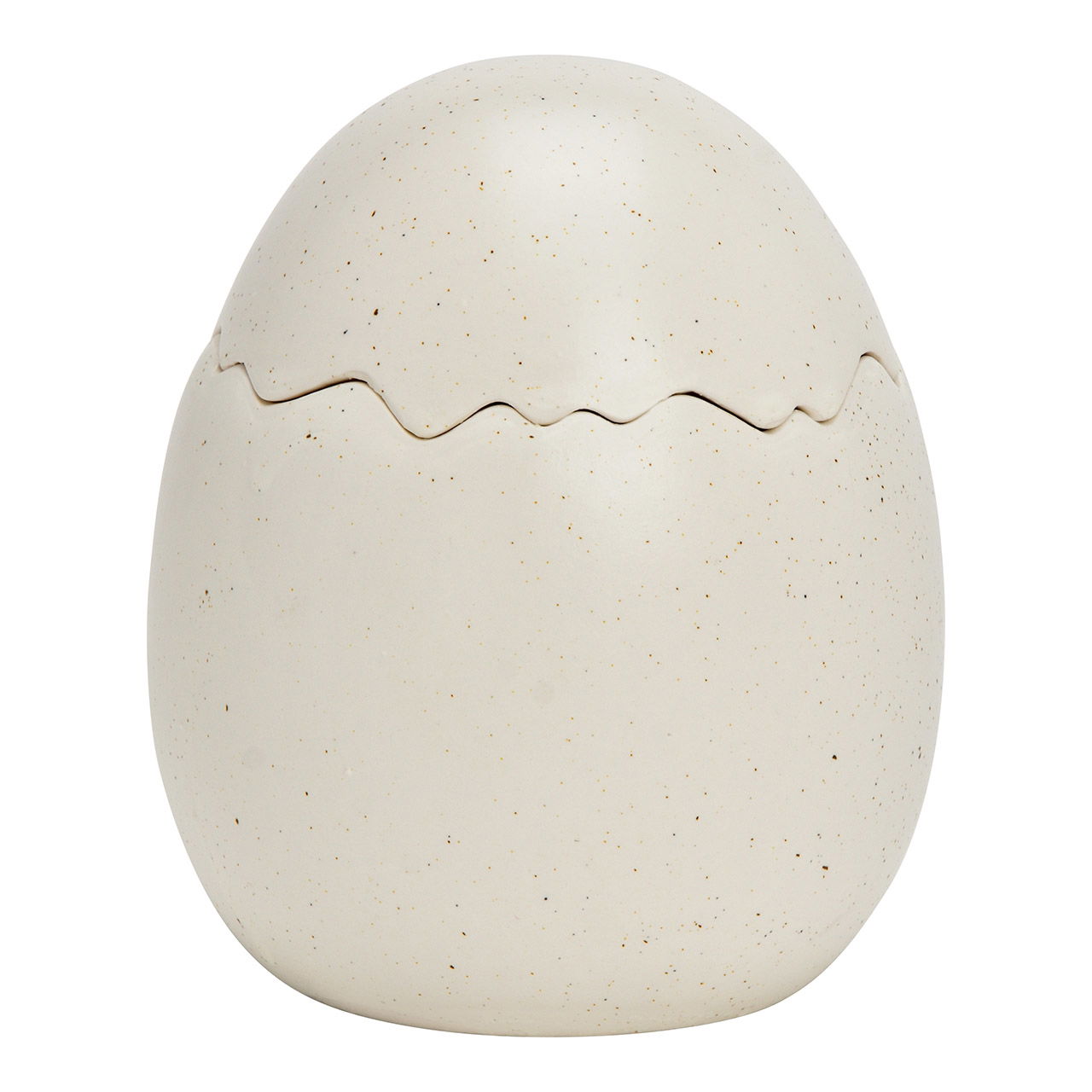 Dose Ei aus Porzellan weiß (B/H/T) 11x13x11cm