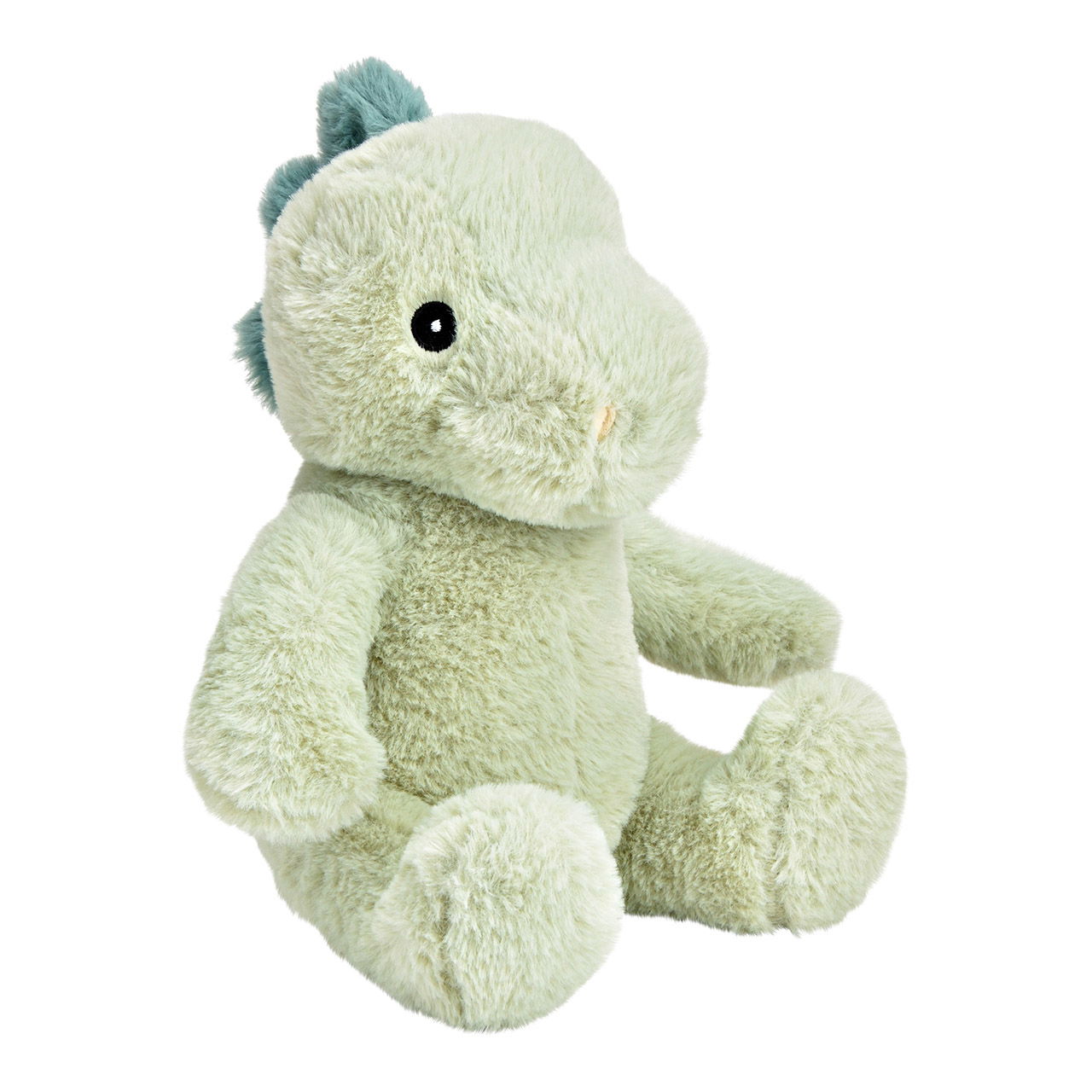 Dino en peluche, vert menthe (L/H/P) 22x24x17cm