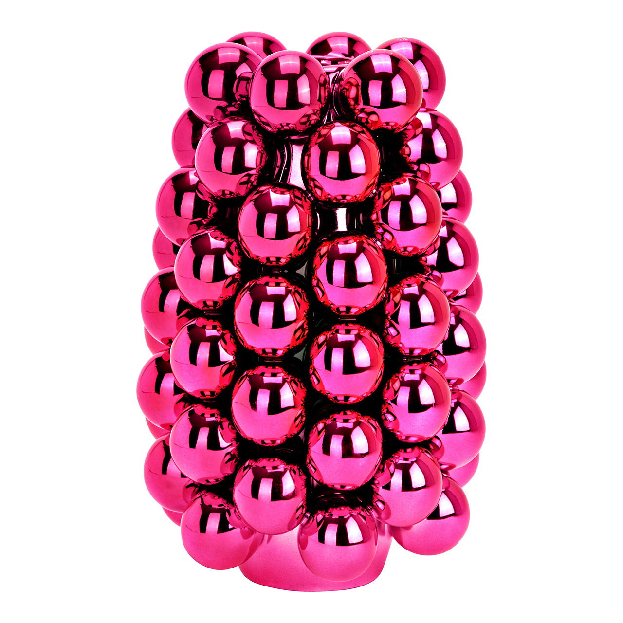 Vase Bubble en porcelaine, rose/rose (L/H/P) 16x24x16cm Zubehör