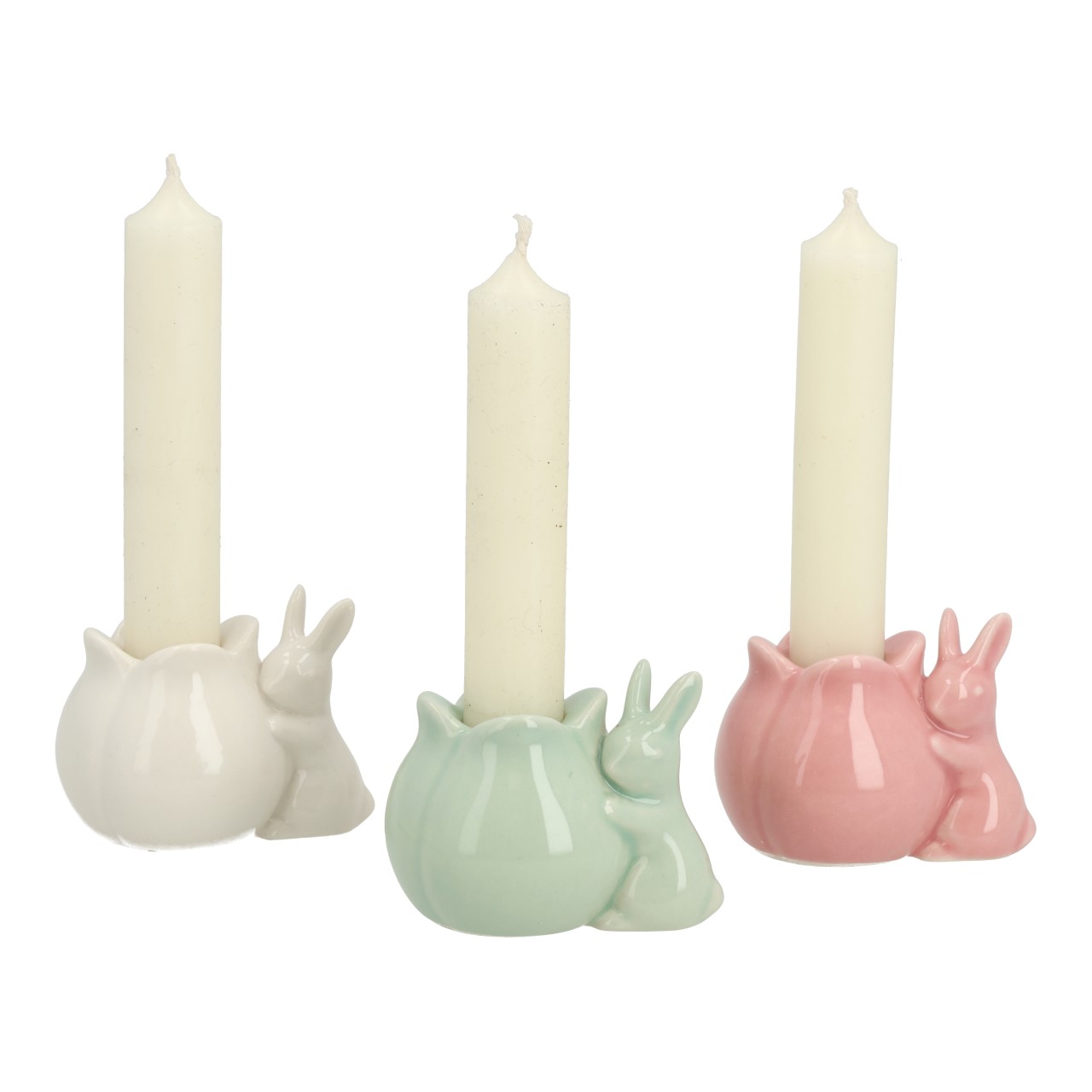 Porzellan-Hase, Miniatur-Hase, Pastell-Hase, Keramik-Figur, Garten-Deko