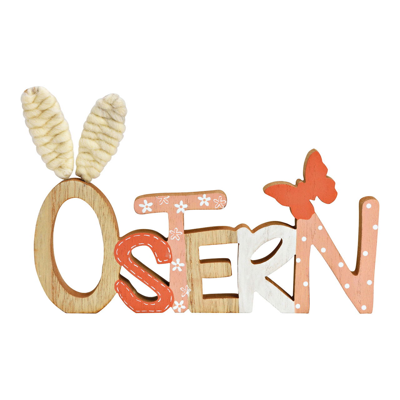 Aufsteller Schriftzug, Ostern, aus Holz natur (B/H/T) 27x18x2cm Aufsteller Schriftzug, Ostern, aus Holz natur (B/H/T) 27x18x2cm