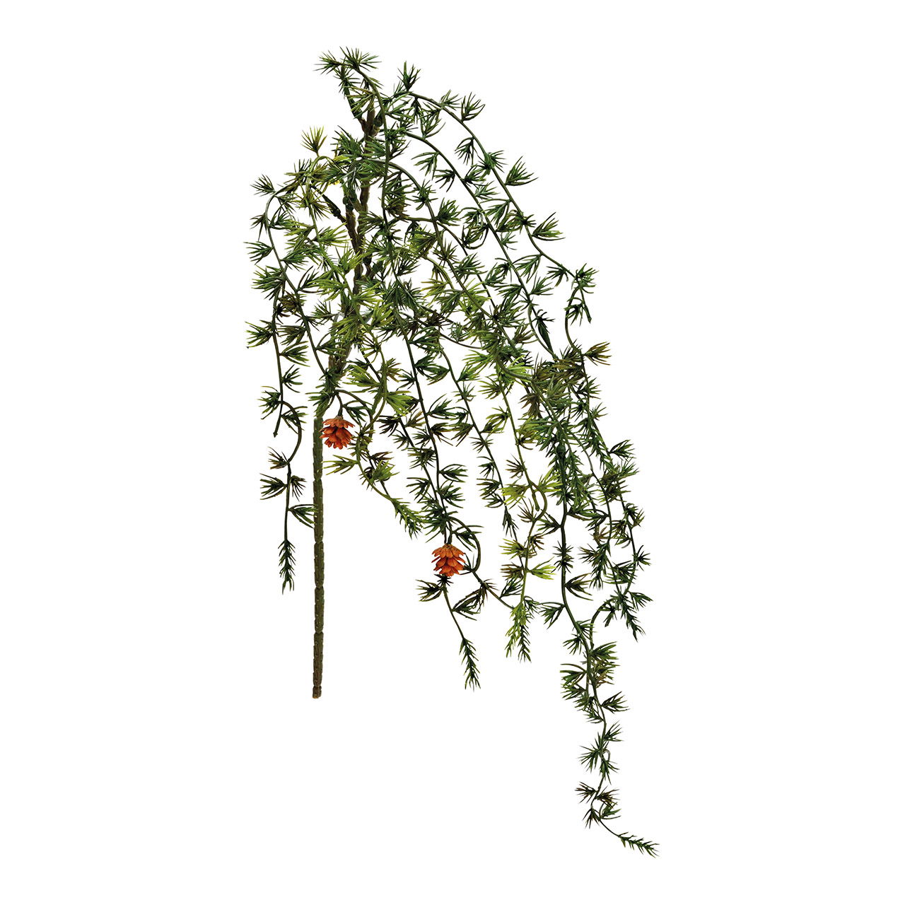 Artificial flower sugar spruce branch made of plastic (W/H/D) 14x81x3cm