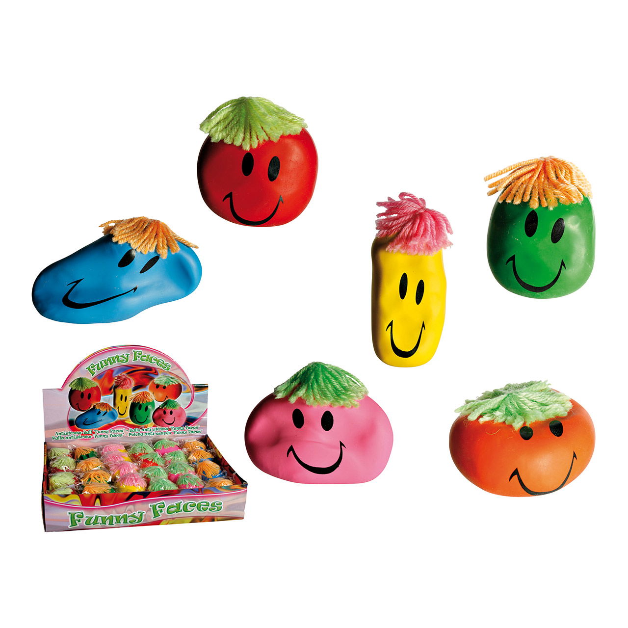 Anti-Stress-Ball Faccia 6x9x6cm 6-F.S.