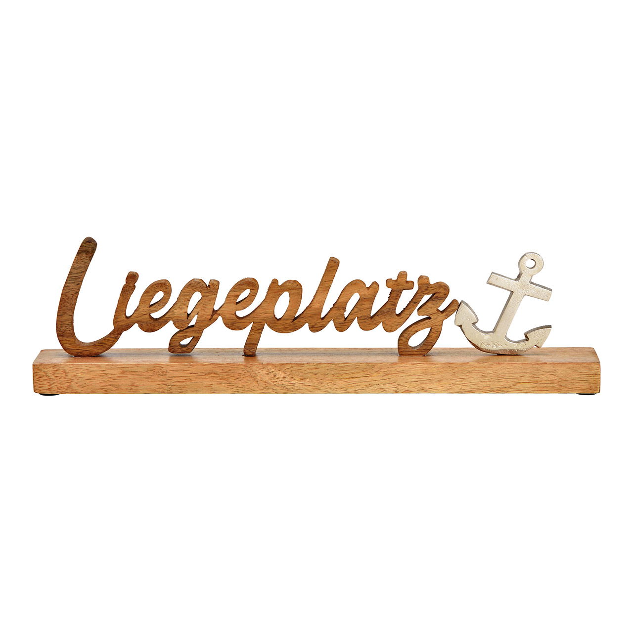 Espositore per scritte, ormeggio, decorazione marittima, in legno di mango, metallo marrone (L/H/D) 40x11x5cm Espositore per scritte, ormeggio, decorazione marittima, in legno di mango, metallo marrone (L/H/D) 40x11x5cm