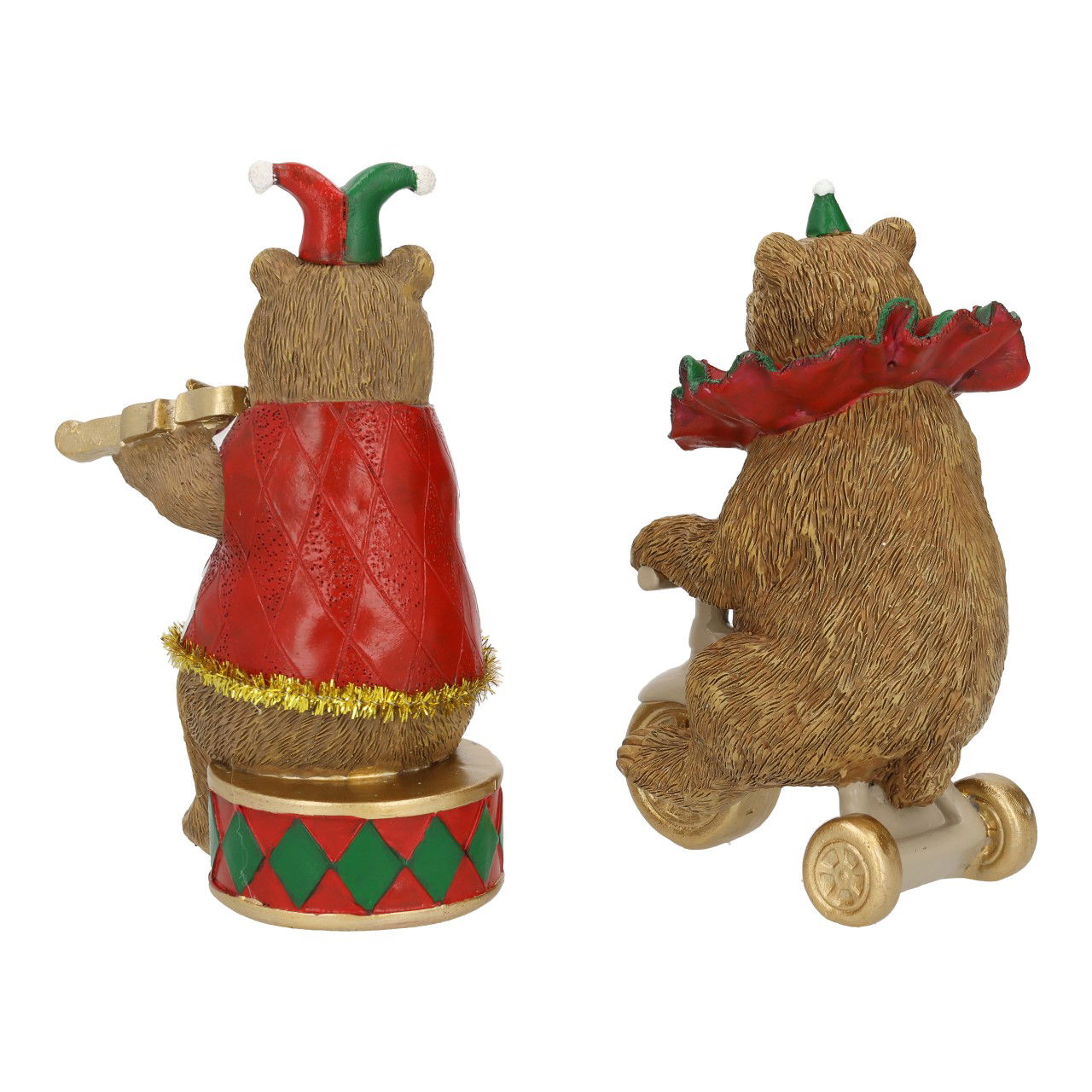 Bear circus made of poly colorful (W/H/D) 7x13x9cm Figur, Kunst, Kunsthandwerk