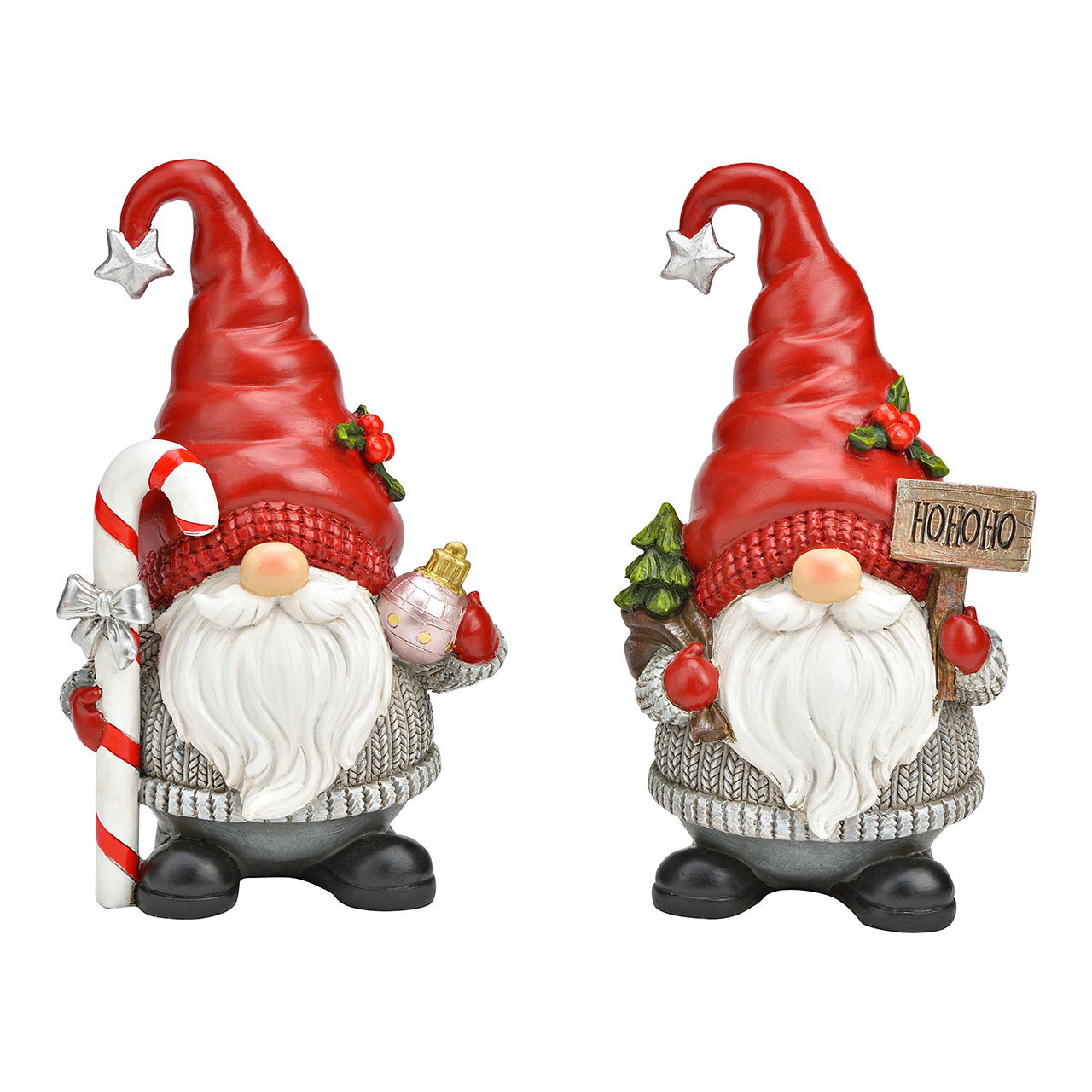 Kabouter van poly rood 2-voudig, (B/H/D) 12x19x9cm Kabouter van poly rood 2-voudig, (B/H/D) 12x19x9cm